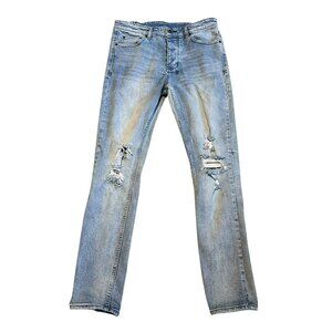 Ksubi Distressed Light Wash Denim Jeans Streetwear Quiet Luxury Size 32 Men's
